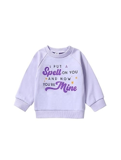 Ayalinggo Toddler Baby Girl Boy Halloween Outfit Pumpkin Sweatshirt Shirt Crewneck Sweater Clothes