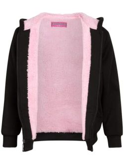 Coney Island Girls' Sweatshirt - Sherpa Lined Zip Hoodie (Size: 4-16)