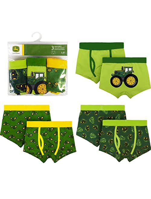 John Deere Boys' Toddler Child Boxer Brief Underwear