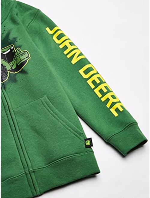 John Deere Boys' Little Fleece Hoody Zip Front