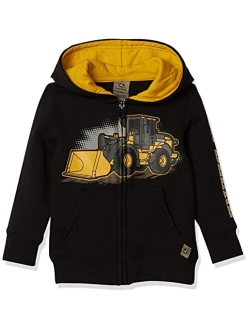 Tractor Infant Toddler Boy Zip Front Fleece Hoody Sweatshirt