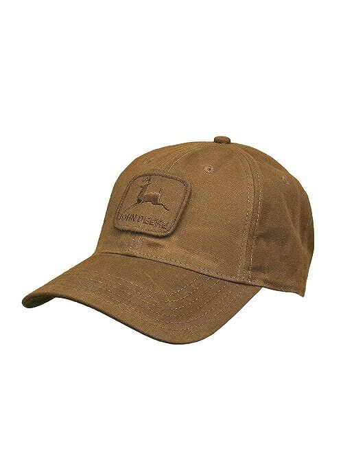 John Deere Workwear Waxed Canvas Hat W/Patch, Brown