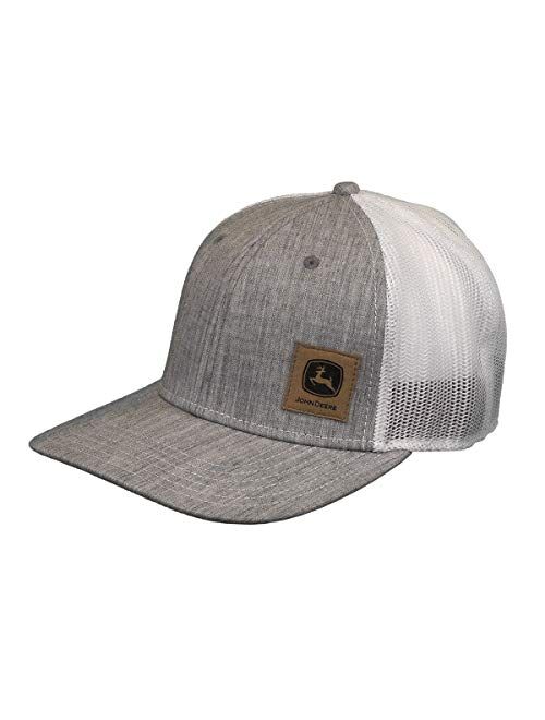 John Deere Men's mesh Back Cap, Gray, One Size