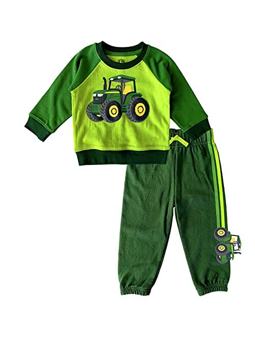 John Deere baby-boys John Deer Infant Boys' Sweatshirt and Pant Set