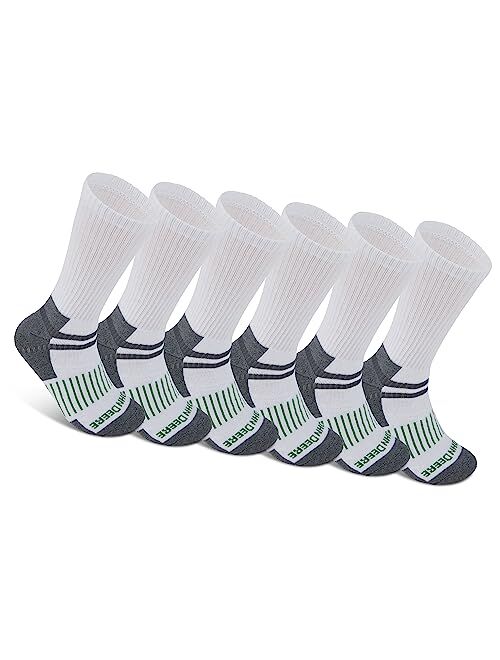 John Deere 6 Pair Mens Socks Size 8-12 Work Socks for Men