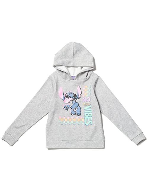 Disney Lilo & Stitch Girls French Terry Crossover Hoodie Toddler to Big Kid