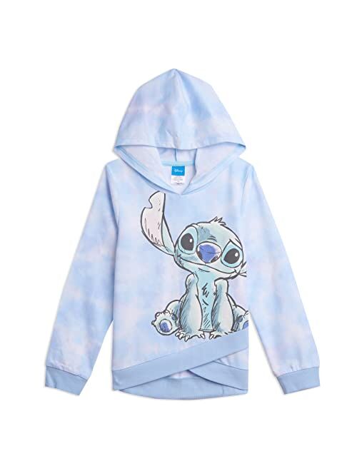 Disney Lilo & Stitch Girls French Terry Crossover Hoodie Toddler to Big Kid