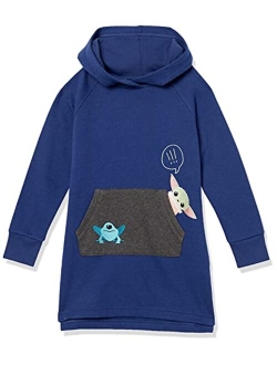 Disney | Marvel | Star Wars | Frozen | Princess Girls and Toddlers' Fleece Long-Sleeve Hooded Dresses