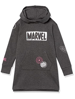 Disney | Marvel | Star Wars | Frozen | Princess Girls and Toddlers' Fleece Long-Sleeve Hooded Dresses