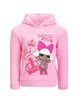 L.O.L. Surprise! Queen Bee Diva Girls Fleece Pullover Hoodie Little Kid to Big Kid