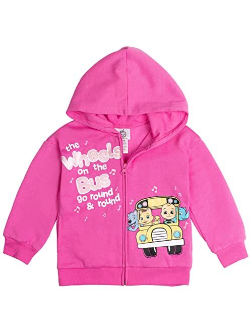 CoComelon JJ Fleece Zip Up Hoodie Infant to Toddler