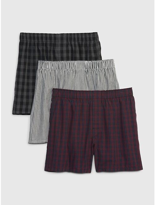 Gap Cotton Boxers (3-Pack)