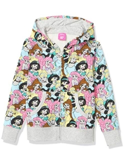 Disney | Marvel | Star Wars | Frozen | Princess Girls and Toddlers' Fleece Zip-Up Sweatshirt Hoodies