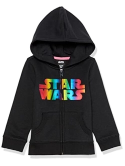 Disney | Marvel | Star Wars | Frozen | Princess Girls and Toddlers' Fleece Zip-Up Sweatshirt Hoodies