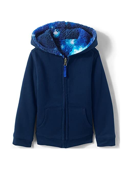 Lands' End Kids High Pile Lined Zip Hoodie