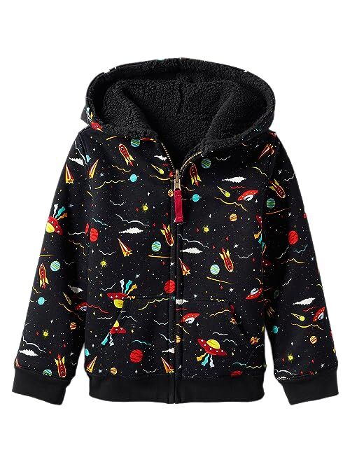 Lands' End Kids High Pile Lined Zip Hoodie