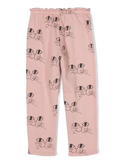 Bobo Choses Smiling Cat organic cotton trousers