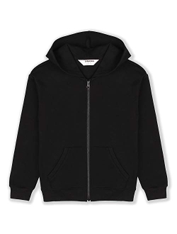 JIAHONG Kids Athletic Hoodie Fashion Hooded Sweatshirt Youth Zip up Hoodies Jacket for Boys and Girls