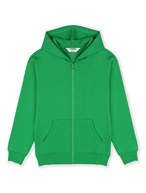 JIAHONG Kids Athletic Hoodie Fashion Hooded Sweatshirt Youth Zip up Hoodies Jacket for Boys and Girls