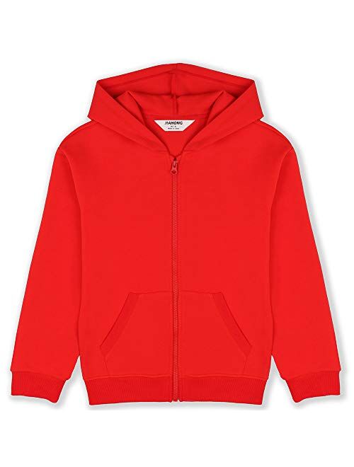 JIAHONG Kids Athletic Hoodie Fashion Hooded Sweatshirt Youth Zip up Hoodies Jacket for Boys and Girls