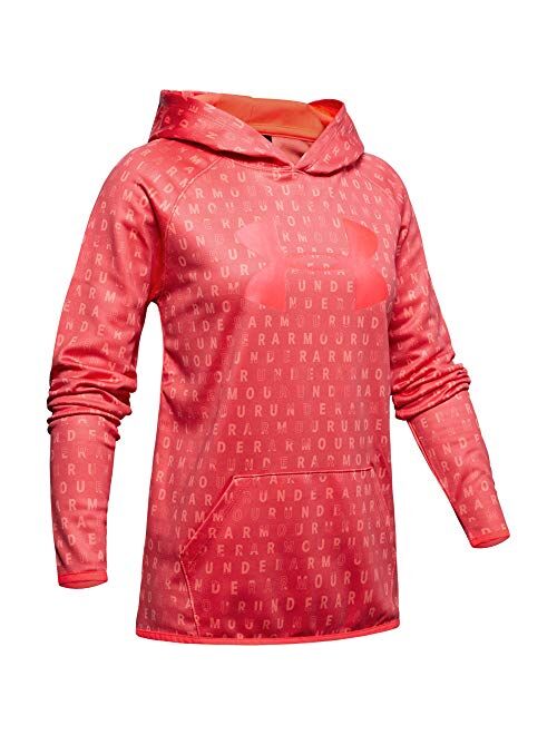 Under Armour Girls Fleece All Over Hoodie Novelty