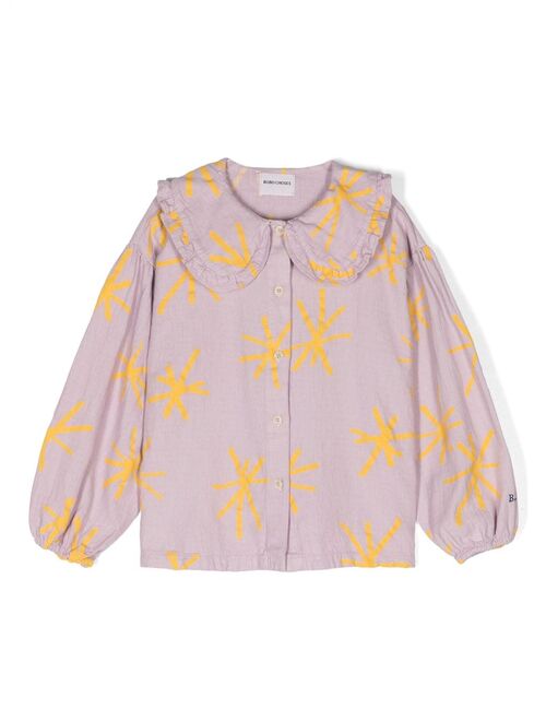 Bobo Choses Sparkle All Over cotton shirt