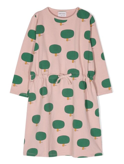 Bobo Choses tree-print cotton dress