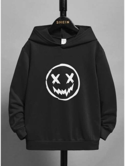 SHEIN Boys Cartoon Graphic Hoodie