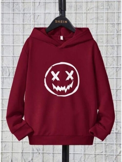 SHEIN Boys Cartoon Graphic Hoodie