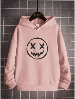 SHEIN Boys Cartoon Graphic Hoodie