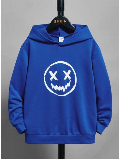 SHEIN Boys Cartoon Graphic Hoodie