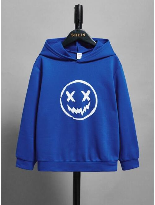 SHEIN Boys Cartoon Graphic Hoodie