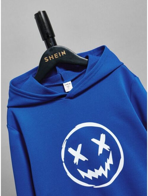 SHEIN Boys Cartoon Graphic Hoodie