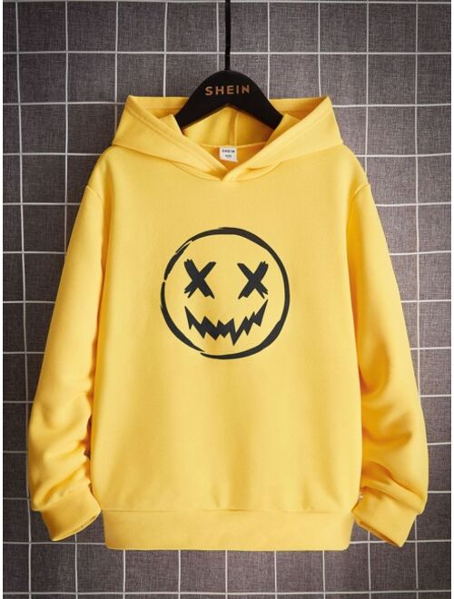 SHEIN Boys Cartoon Graphic Hoodie