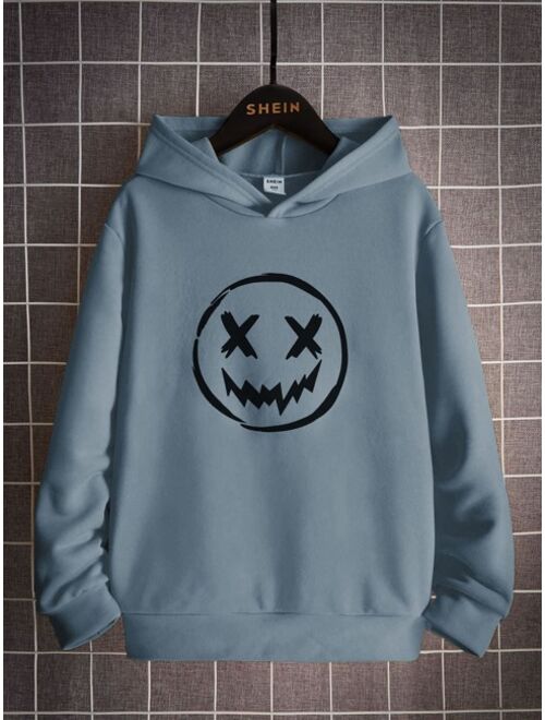 SHEIN Boys Cartoon Graphic Hoodie