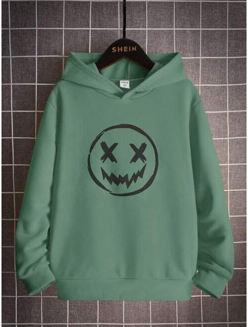 SHEIN Boys Cartoon Graphic Hoodie