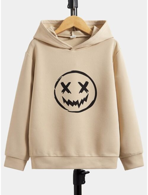 SHEIN Boys Cartoon Graphic Hoodie