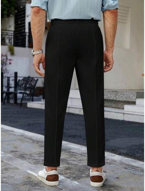 SHEIN Manfinity Mode Men Solid Slant Pocket Pants