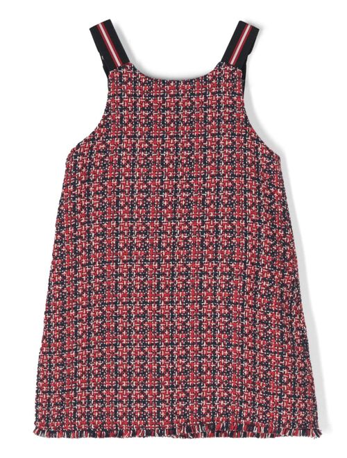 Lapin House tweed mini pinafore dress