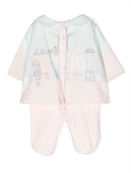 Lapin House graphic-print cotton pyjamas