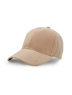 UltraKey Suede Baseball Cap, Unisex Faux Suede Leather Classic Adjustable Plain Hat Baseball Cap