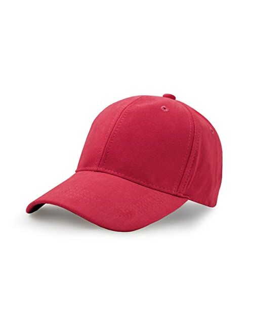 UltraKey Suede Baseball Cap, Unisex Faux Suede Leather Classic Adjustable Plain Hat Baseball Cap