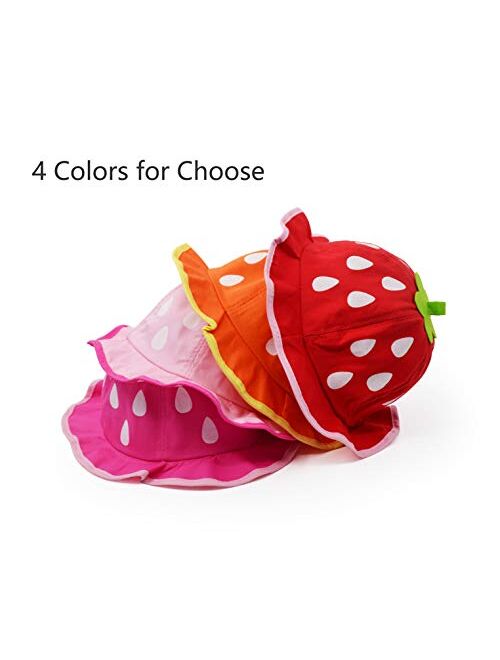 UltraKey Bucket Hat, Fashion Baby Kids Boys Girls Strawberry Cap Toddler Spring Bucket Hat Sun Cap