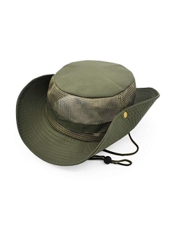 Ultrakey Outdoor Sun Protect Hat Army Style Sun Cap with Polyester Mesh Panel Keep Cool