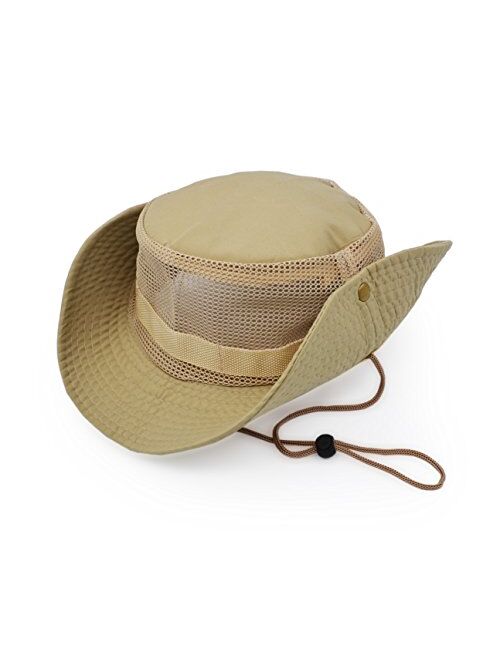 Ultrakey Outdoor Sun Protect Hat Army Style Sun Cap with Polyester Mesh Panel Keep Cool