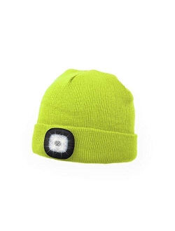 UltraKey LED Headlamp Beanie, Outdoor LED Light Hat for Camping Sports Jogging Walking Grilling Party Holiday, Hat with Light