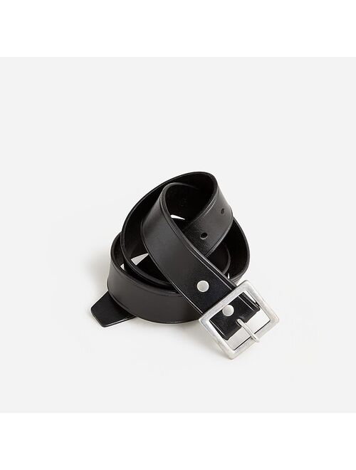 J.Crew Wallace & Barnes Italian leather belt with square brass buckle