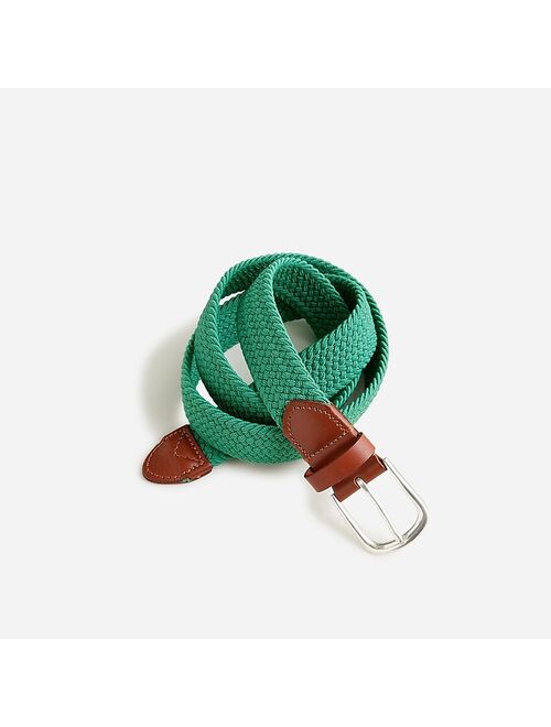 J.Crew Woven elastic belt with round buckle