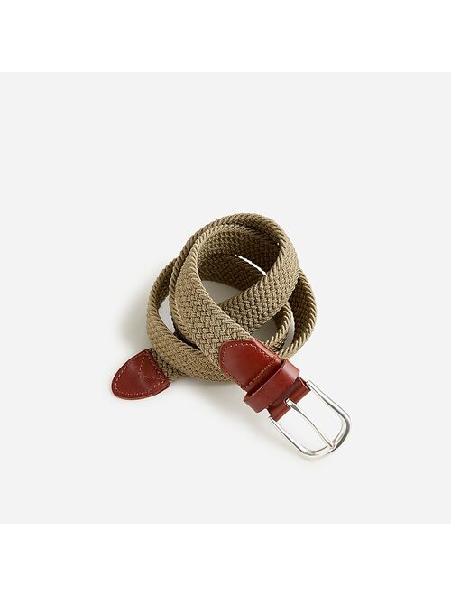 J.Crew Woven elastic belt with round buckle