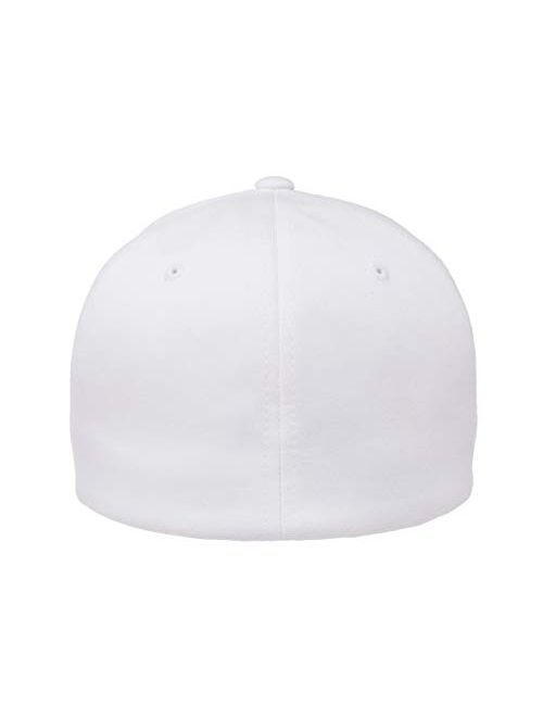 Flexfit Men's Athletic Baseball Fitted Cap, White, Large-X-Large